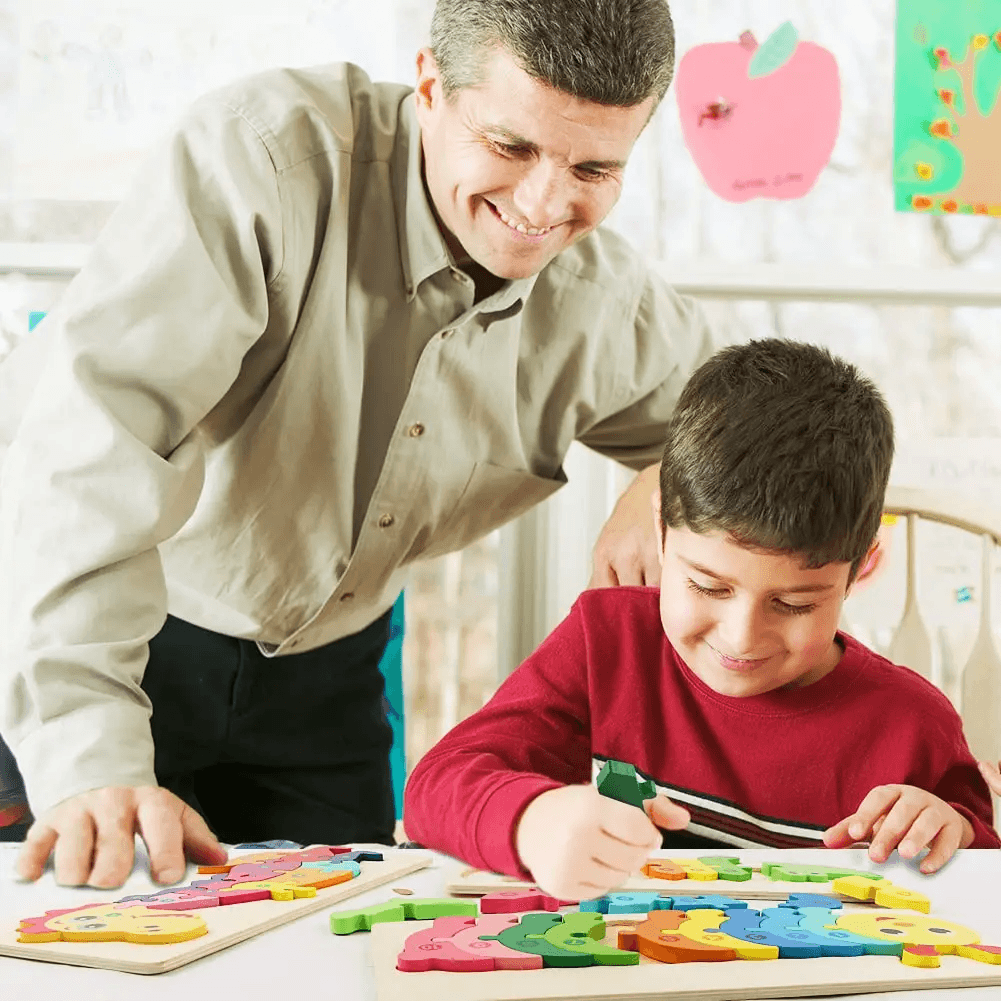 Quebra-cabeça Educativo Montessoriano com Números Brinquedo Educativo 3 a 6 anos - Mamili
